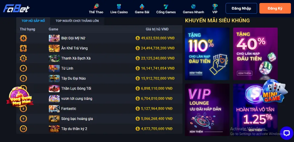 Ưu đãi khuyến mãi hấp dẫn cho game thủ b29